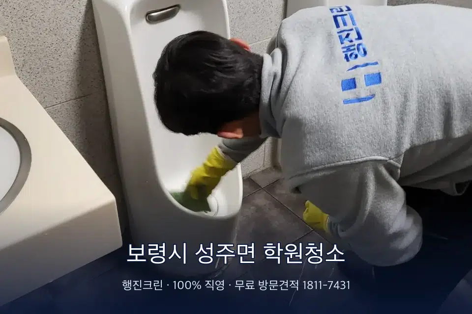 보령시 성주면 학원청소